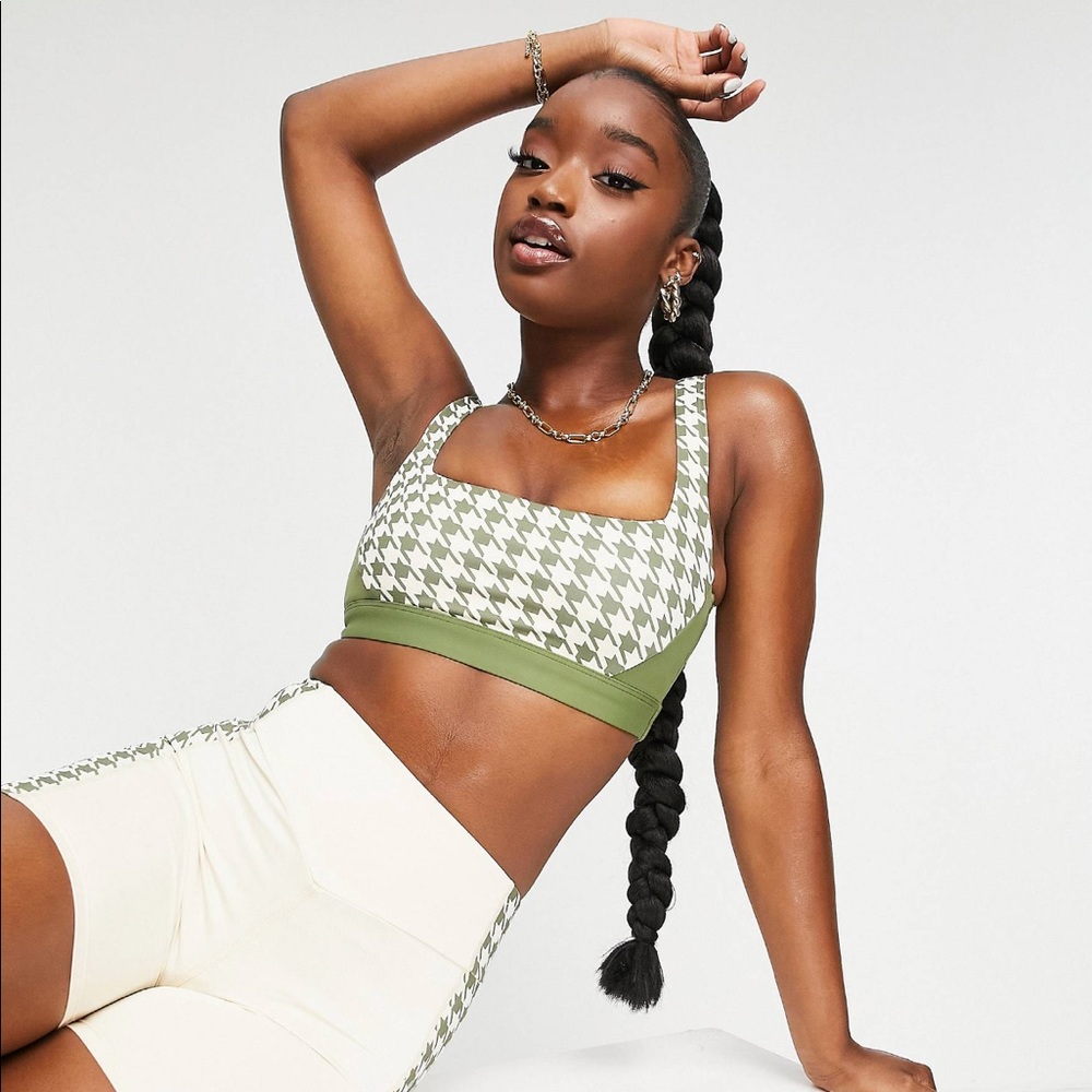 Sports Bra Houndstooth Sz XXS